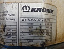 Шторный полуприцеп тент/штора Krone SDP27 80373