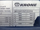 Шторный полуприцеп тент/штора Krone SDP27 12200